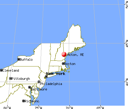 Acton, Maine map