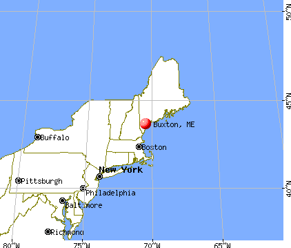 Buxton, Maine map