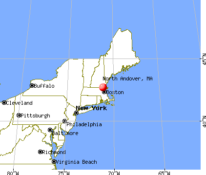 North Andover, Massachusetts map