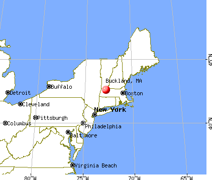 Buckland, Massachusetts map