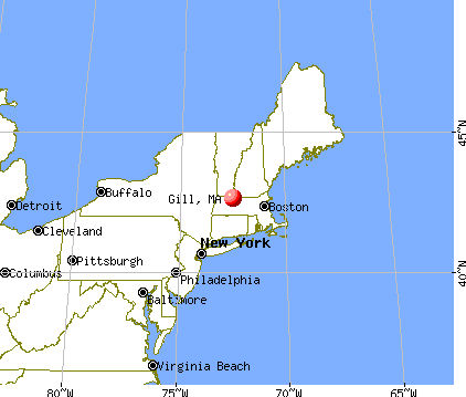 Gill, Massachusetts map