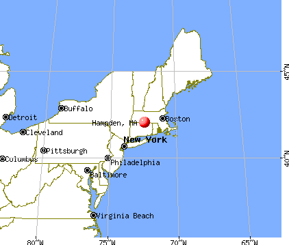 Hampden, Massachusetts map