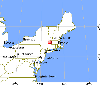 Middlefield, Massachusetts map