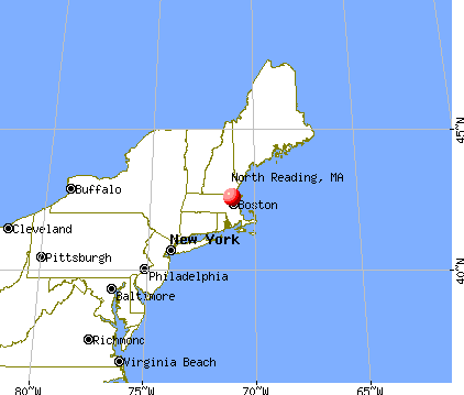 North Reading, Massachusetts map