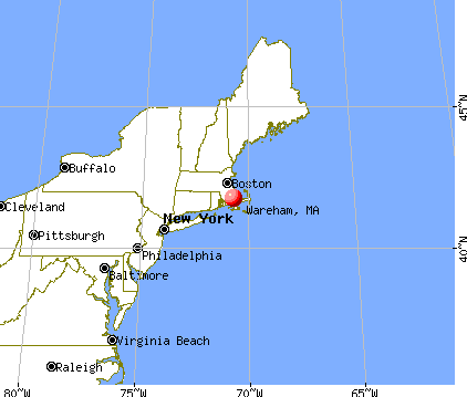 Wareham, Massachusetts map