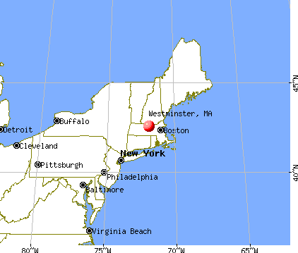 Westminster, Massachusetts map