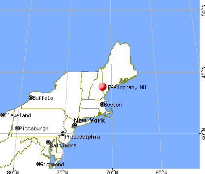 Effingham, New Hampshire map