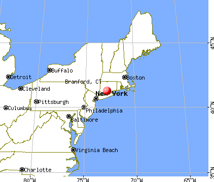 Branford, Connecticut map