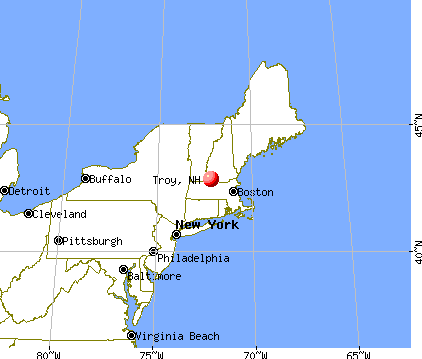 Troy, New Hampshire map