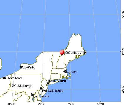 Columbia, New Hampshire map