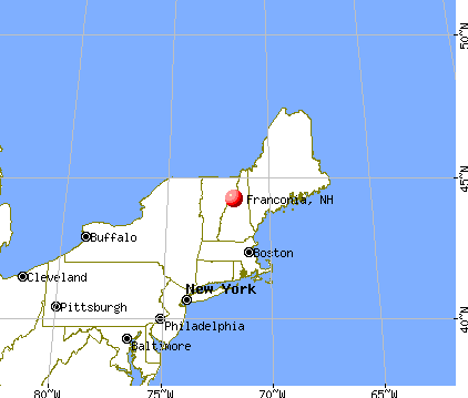 Franconia, New Hampshire map