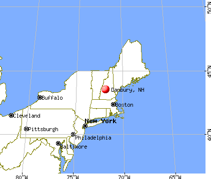 Danbury, New Hampshire map