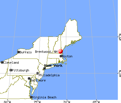 Brentwood, New Hampshire map