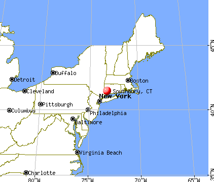 Southbury, Connecticut map