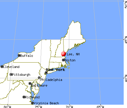 Lee, New Hampshire map
