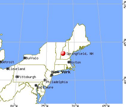 Springfield, New Hampshire map