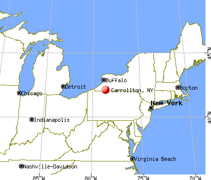 Carrollton, New York map