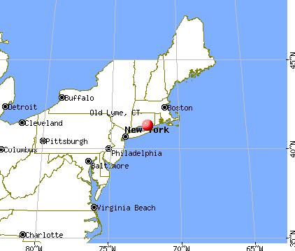 Old Lyme, Connecticut map