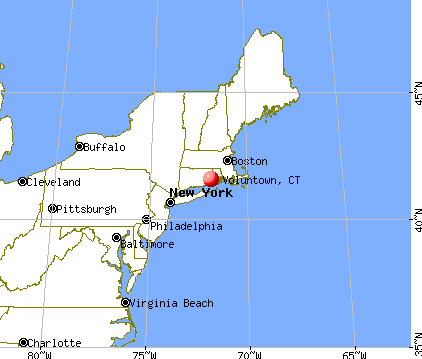 Voluntown, Connecticut map