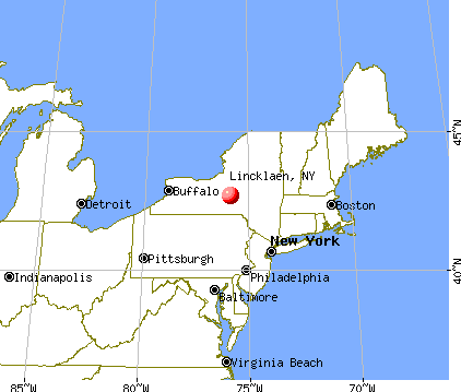 Lincklaen, New York map
