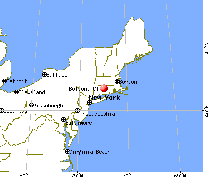 Bolton, Connecticut map