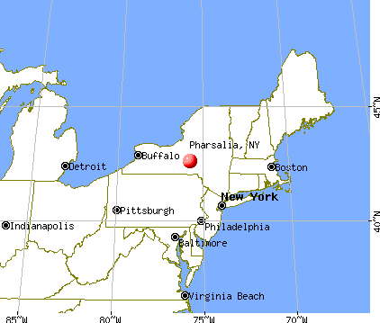 Pharsalia, New York map