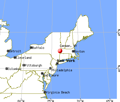 Canaan, New York map