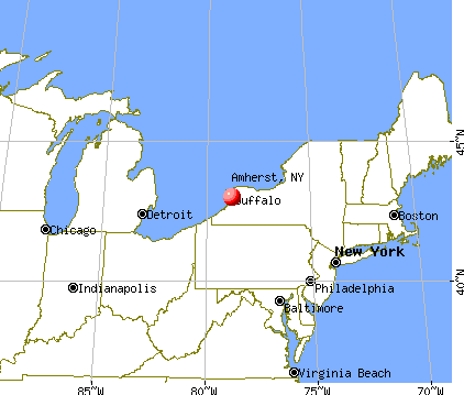 Amherst, New York map