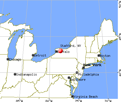 Stafford, New York map