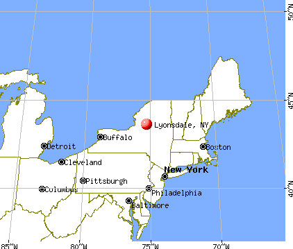 Lyonsdale, New York map
