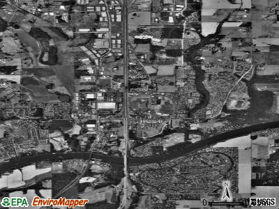 Wilsonville satellite photo by USGS