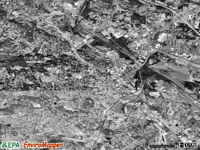Hendersonville satellite photo by USGS