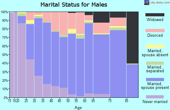 Cheatham County marital status for males