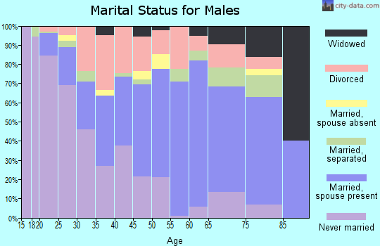 Breathitt County marital status for males