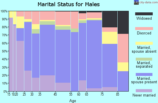Anderson County marital status for males