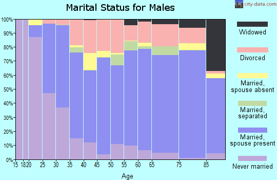 Flathead County marital status for males