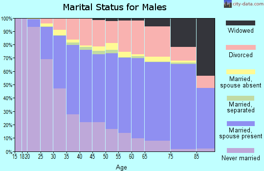 Washoe County marital status for males