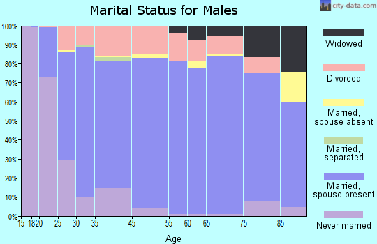 Dolores County marital status for males