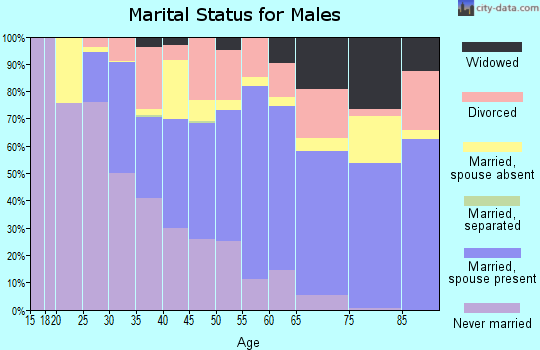 Glacier County marital status for males