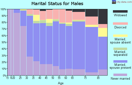 Genesee County marital status for males