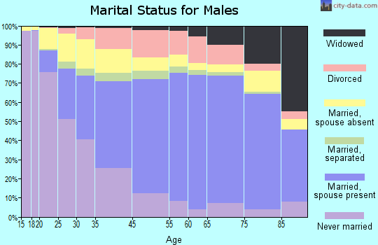 Granite County marital status for males