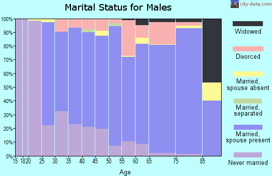 Deuel County marital status for males