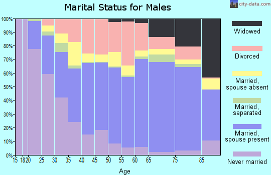 Malheur County marital status for males
