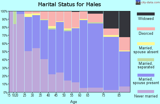 Freeborn County marital status for males