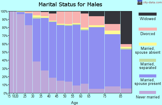 Litchfield County marital status for males