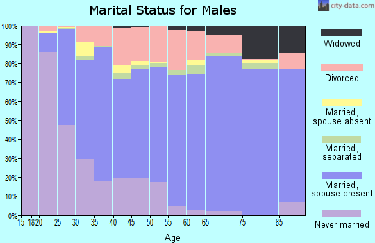 Fayette County marital status for males