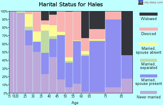 Charlton County marital status for males