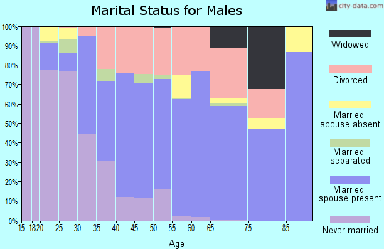 Bacon County marital status for males