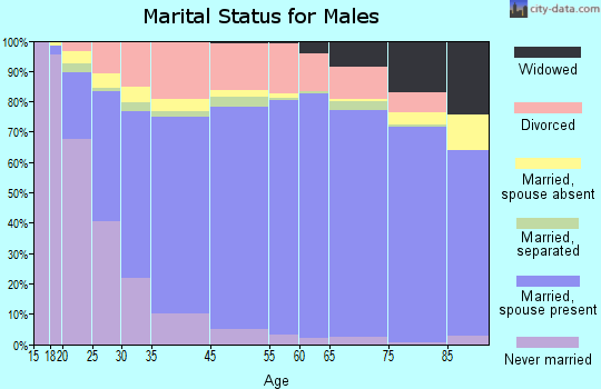 Faulk County marital status for males