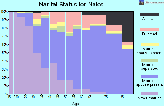 Horry County marital status for males